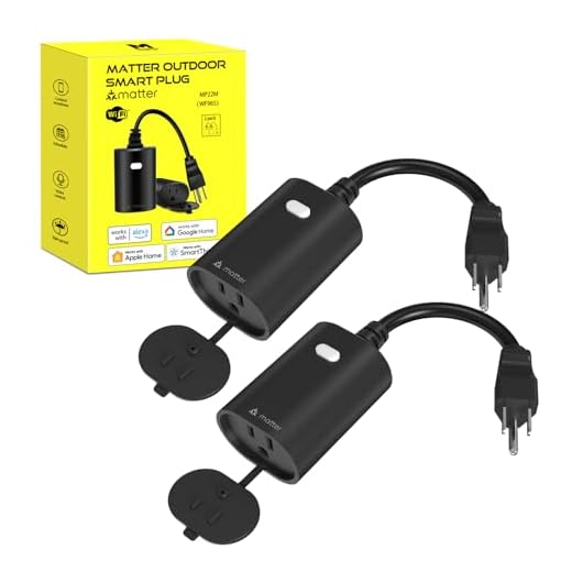 Minoston Outdoor Smart Plug, Heavy Duty WiFi Outlet, Compatible with Alexa, Google Home, IP65 Weatherproof, Timer & Countdown by Smart Life APP, No Hub Required, FCC Certified, 2 Pack(MP22W)