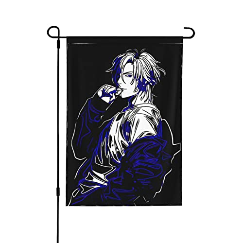 Anime Banana Fish Garden Flag Welcome Summer Vertical Double Sided Yard Flag Outdoor Decor Holiday Garden Flags For Outside Patio Porch Lawn 12.5"X18" #TOP9
