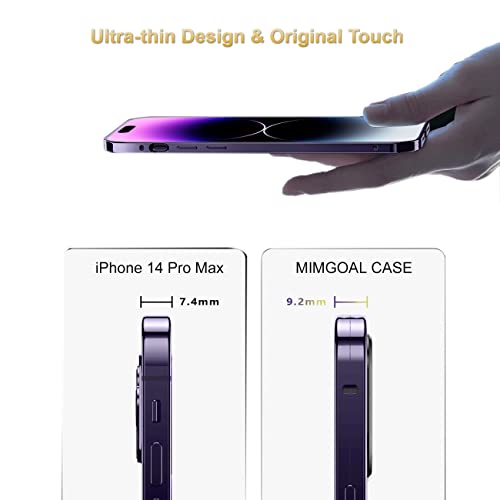 Mimgoal 360 Grad Hülle für iPhone 14 Pro Max mit Magnetischer Adsorption