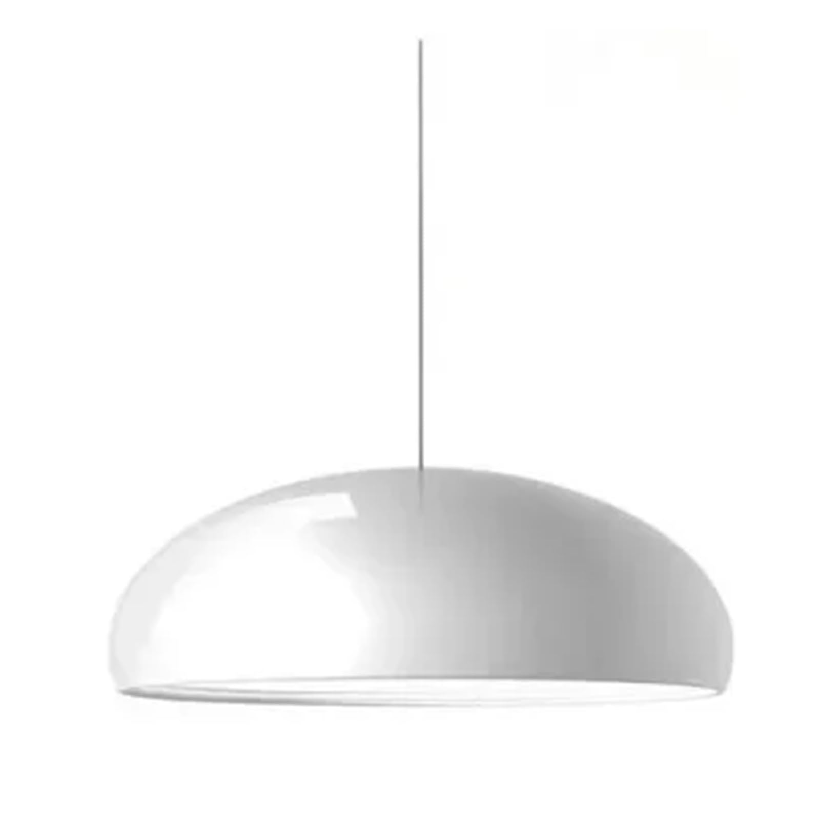 Bdfjeds White Pendant Lights Shade Modern Led Pendant Lights Black Round Aluminum Lampshade Chandelier Dining Table Room Decor(,Dia 45Cm)
