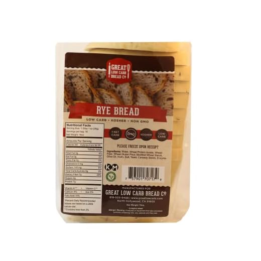 Great Low Carb Rye Bread 16oz loaf| Keto friendly | Kosher| Served Fresh |Non GMO |Low carb diet