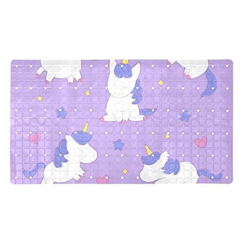Tapis de douche antidérapant licorne pour baignoire enfant lavable - 2