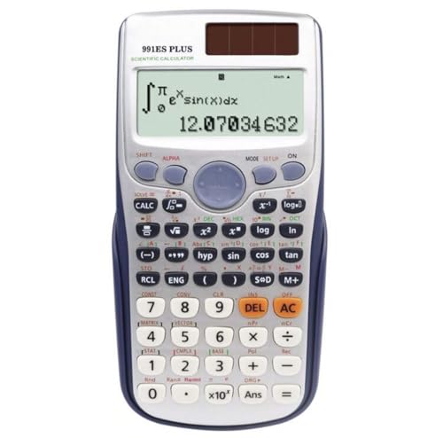 Scientific Calculators, IPEROT Solar Scientific Calculator Large Screen 417 Function, Calculators Very Suitable for High School and College Students Calculus Algebra and Other Math Textbooks (Solar)