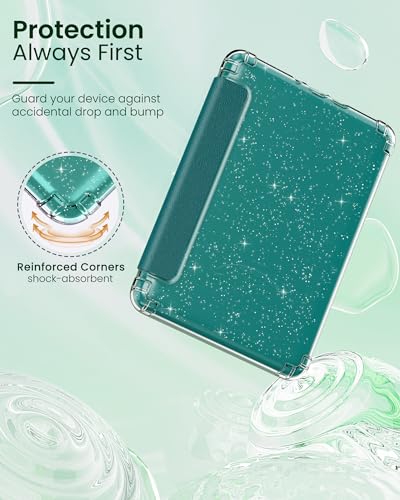 Funda para Kindle Paperwhite 2024 Verde Jade Ligera para Leer en Cafeterías 6