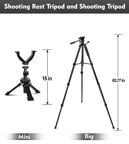Trépied jumelles stable et réglable pour observation nature et chasse - 2