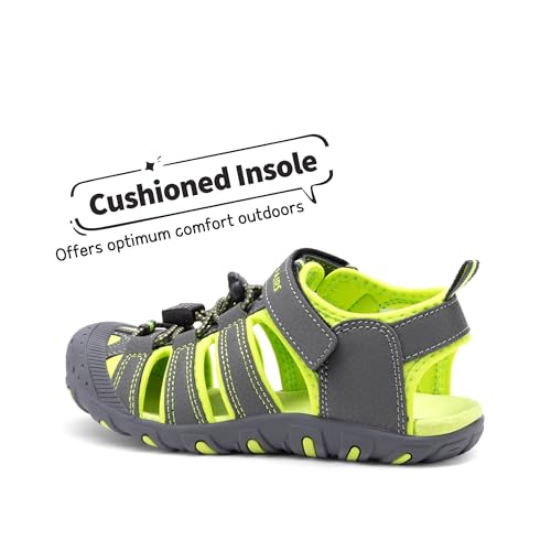 Image of DREAM PAIRS Boys Girls Closed-Toe Outdoor Summer Water Sport Sandals for Toddler /Little /Big Kid