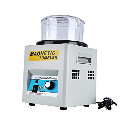 BEAMNOVA Magnetic Tumbler Jewelry Polisher Machine with Bowl Lid 180mm 2000 RPM 1-60