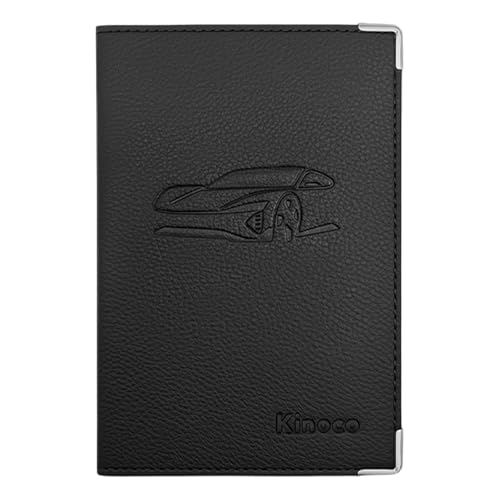 kinoco Pochette Carte Grise - Accessoire Voiture Pratique pour Le Rangement des Documents, avec étui de Protection Inclus et Fabrication française