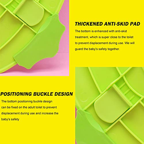 lefeindgdi Potty Trainingszitje, opvouwbare reizen, draagbare herbruikbare toiletpotje trainingsstoelhoezen voeringen… - Afbeelding 6