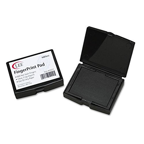 LEE - Inkless Fingerprint Pad, 2 1/4 x 1 3/4, Black 03027 (DMi EA