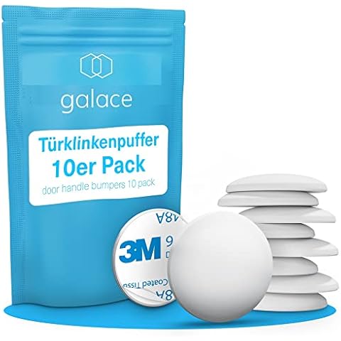 galace Türstopper Wand selbstklebend [10er Set] - 3M Türpuffer als idealer Türschutz - Wandtürstopper - Türstopper Wand - Wandpuffer - Wandstopper selbstklebend Cover