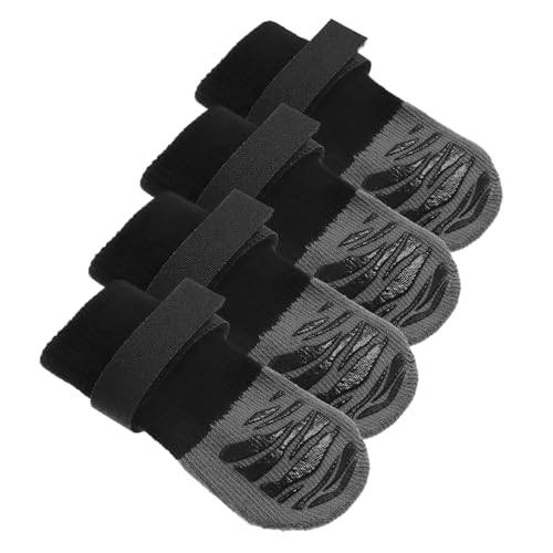 JOINPAYA 4Piezas Calcetines para Perros Pequeños Antideslizantes y Resistentes Impermeables para Exteriores De Patas Cómodos y Seguros