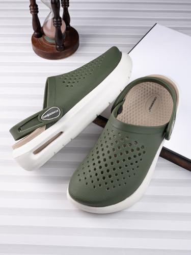 Image of Crosskix AeroComfort 2.0 Men's Lightweight Sport Clogs - Breathable EVA Slip-On Water Shoes with Arch Support and Adjustable Heel Strap