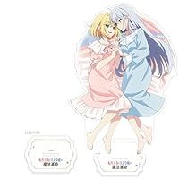 [転生王女と天才令嬢の魔法革命]描き下ろし特大アクリルスタンド(アニスフィア＆ユフィリア/ベッド)※笑顔ver.