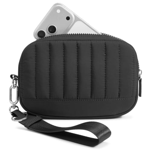 Marvolia - Marvolia Wristlet Wallet for Women Quilted Protective Wristlet Purse, Black - Best Deal on Amazon