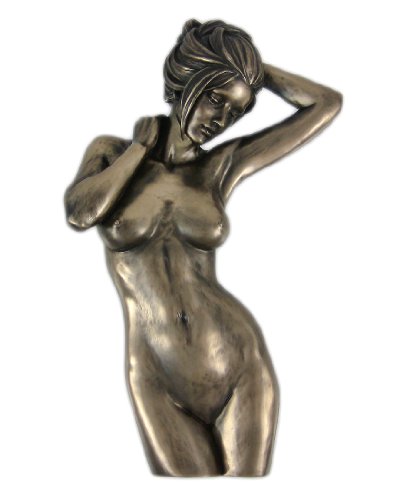 Veronese Design Bronzed Nude Female Wall Plaque