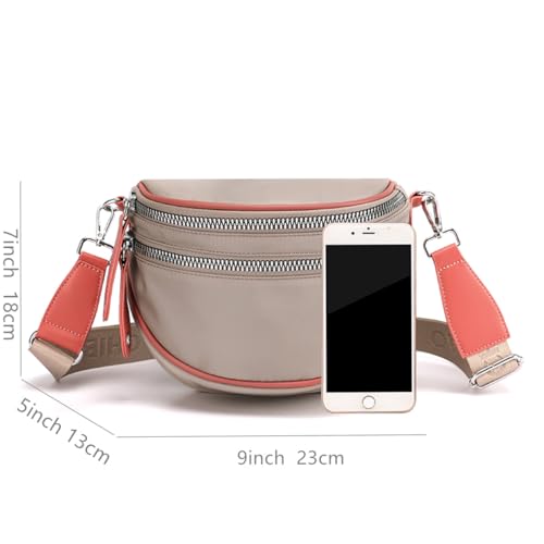 Image of Casual Nylon Crossbody Purse Bag Waterproof Lightweight Shoulder Bag for Women Handbag