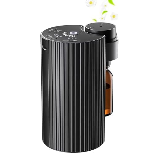 Waterless Diffuser for Essential Oils Smart Tech Waterless Nebulizer Rechargeble Battery Powered Portable for Home Car Office(Upgraded)