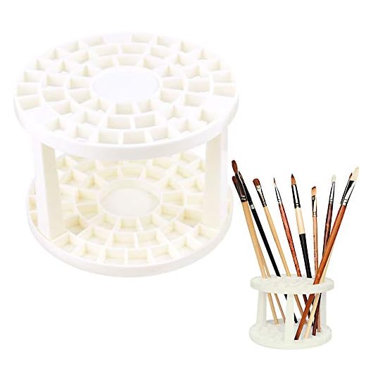 KBNIAN Portaescobillas de Acuarela Portaobjetos Desmontable 48 Agujeros de Diámetro 10 mm Porta lápices Lápices Pinceles Pintura Maquillaje para maquetas