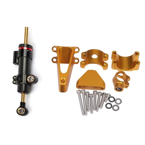 �X�e�A�����O�X�^�r���C�U�[ Compatible With CBR600 For F4i 1999-2007 2006 2005 �Ή� �I�[�g�o�C�X�e�A�����O�X�^�r���C�Y�_���p�[�}�E���g�u���P�b�g�T�|�[�g�L�b�g�A�N�Z�T���[(Black-Yellow)