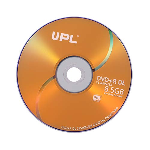Andoer 25 PCS 215MIN 8X DVD + R DL Disco de DVD vazio de 8,5 GB para dados e vídeo