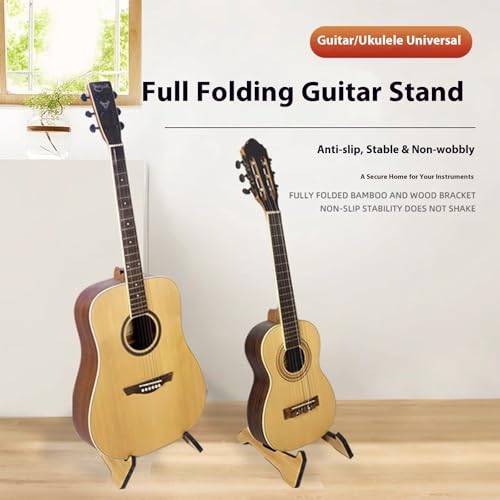 Support pliable bois léger instruments à cordes idéal pour studio et salon
