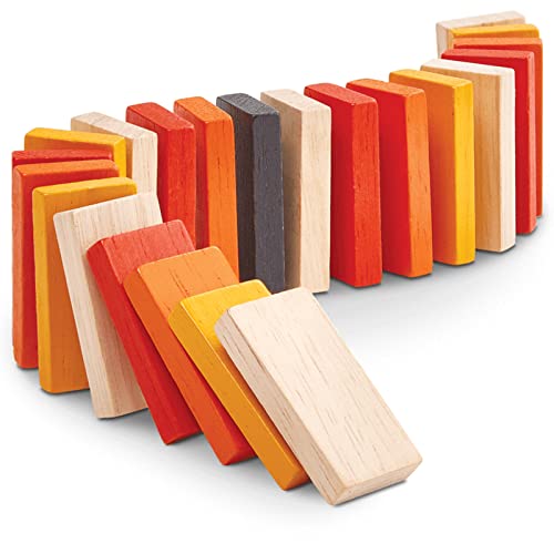 Mini Domino course de blocs jeu de société en bois compact pour enfants