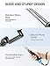 Mpow Selfie Stick Bluetooth, Lightweight Extendable 31.9 Inch Monopod with Bluetooth Remote Compatible iPhone 11/Pro Max/XS/Max/XR/X/8/8P/7/7P/6S, Galaxy S10/ S9/8/7/6/Note 10 and More, Blue