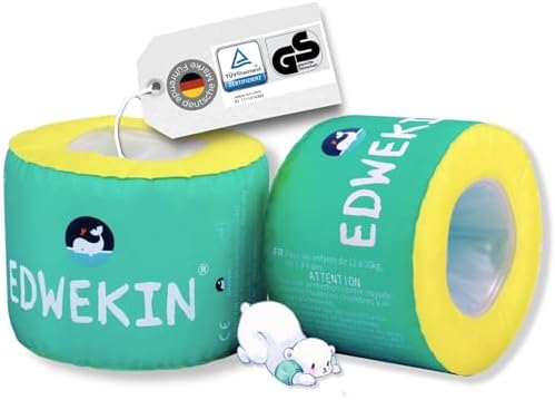 EDWEKIN® Premium Schwimmflügel | TÜV & GS-geprüft ✓ | Für Kinder 1–6 Jahre | BPA-frei & stylisches Design | Sichere Schwimmhilfe für Babys und Kleinkinder