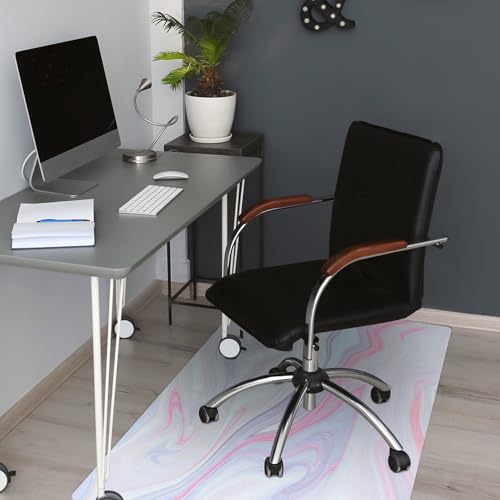 Tapis de chaise 140x100 cm protège-sol PVC rectangulaire imperméable