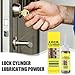 Graphite Lubricant Powder, Lock Cylinder Lube Powder with No Dust, Home Products for Window Guides, Car Locks, Bearings, Keys, Door Guides & Anti-Theft Door Lock Hinge (2 Pcs)