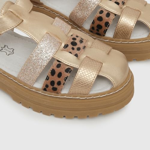 Image of Toddler Girls Buckle Sandals - Ultimate Comfort Open Toe with Adjustable Back Strap - Perfect Fit & Style for Young Adventurers - N Pink, 3.5