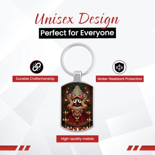 Image of Stylish Metal Keychains with Permanent Glossy Print - Inspirational Quotes & Spiritual Designs - Perfect Key chains for loved ones, Personal Use, Gifts & Return Gifts