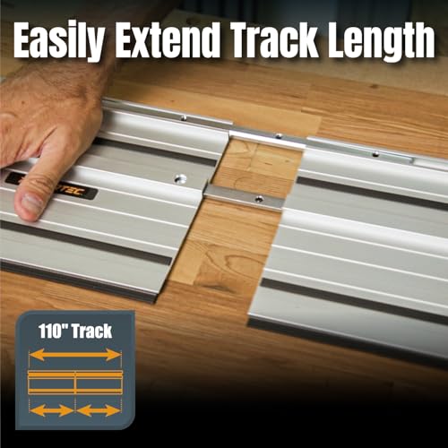 image for POWERTEC 71358 Track Saw Guide Rail Connector Set for Festool, Makita,
