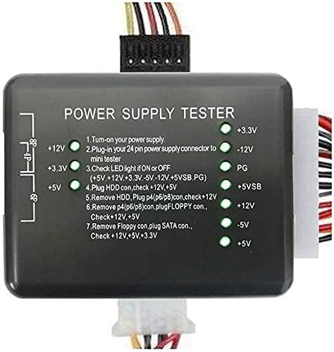 Power Supply Tester Motherboard Computer PC 24 pin 20 pin 8 pin 6 pin 4 pin for PSU, ATX, SATA, HDD, SMPS, PC, Floppy with LED Indicator Light-picture-22