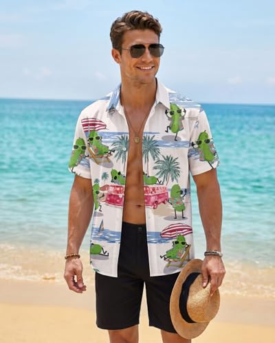 Image of 99TIMORO Fathers Movie Hawaiian Shirt for Men, Characters Button Down Short Sleeve Top, Summer Beach Gifts