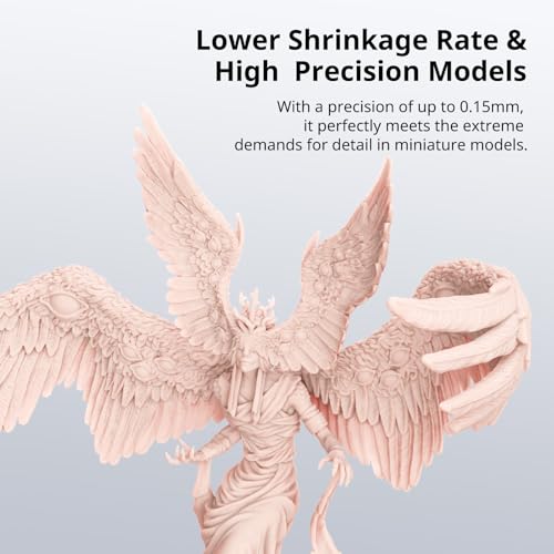 Image of ANYCUBIC Water Washable 3D Printer Resin 2.0, 405nm High Precision 3D Resin, Low Shrinkage Photopolymer Resin for 4K /8K /12K Capable LCD DLP Resin 3D Printer (Cherry Blossom Pink, 1000g)