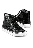 Balera Sequin High-Top Sneakers for Girls & Women Perfect for Dance