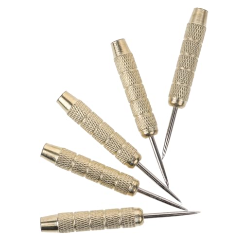Hemoton 5pcs Flights Metal Tip Set Professional Heads Practical and Easy to Use Long Throwing Practice Unique Personality