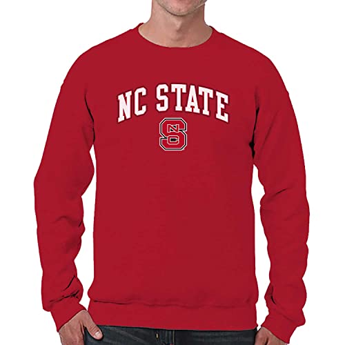Image of NCAA College Sweatshirt Fleece Crewneck Pullover for Men and Women | Officially licensed NCAA college gameday crewneck pullover - 9 oz fleece lined sweatshirt with arch and logo design