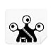 Universe Alien Monster Alien Cleaning Cloth Screen Cleaner 2pcs Suede Fabric