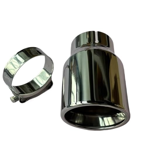 Tubo de escape de acero inoxidable 304 plateado que optimiza la estética y el silenciador