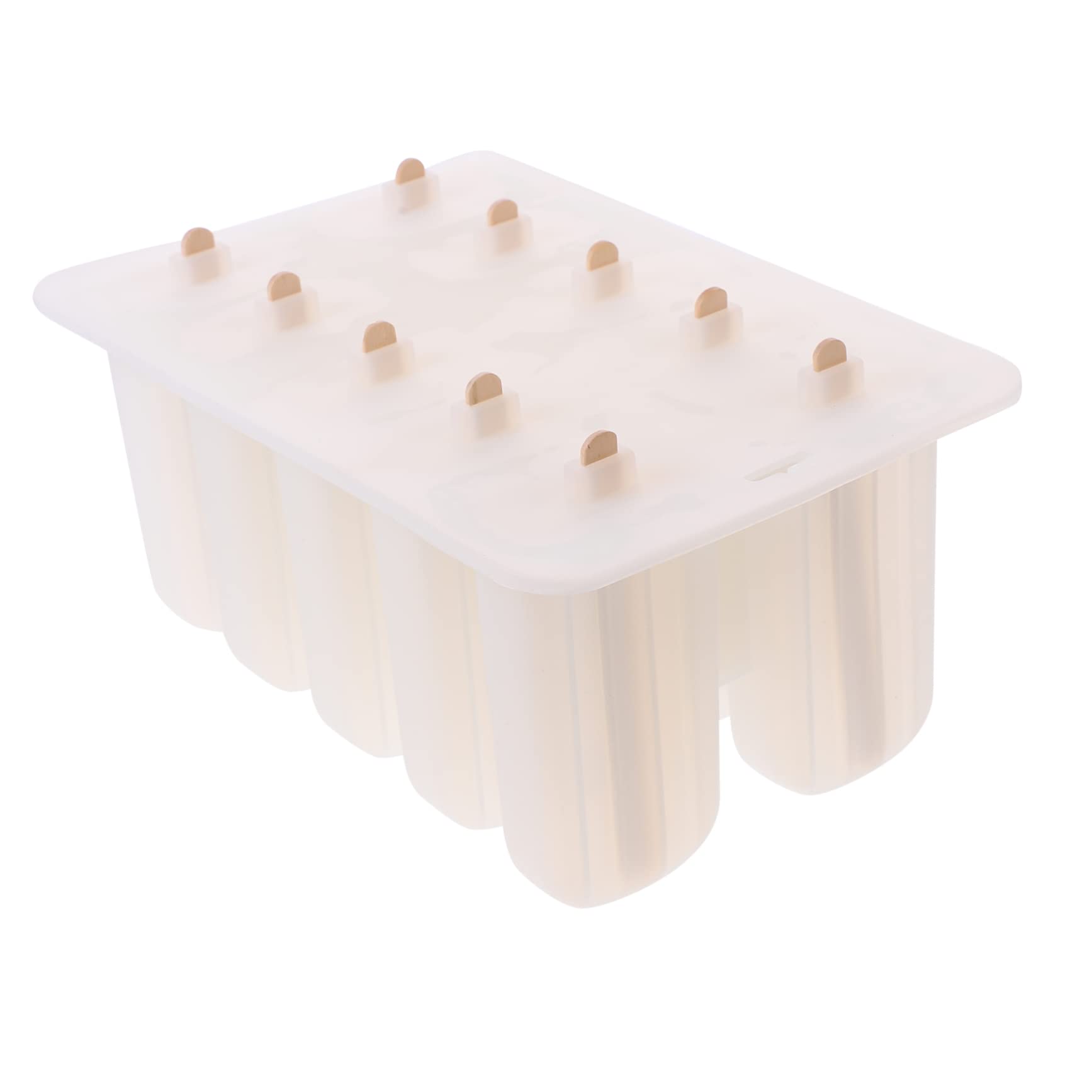 Moule à Glace Soi-Même, Silicone avec Bâtonnets Bois, Réutilisable