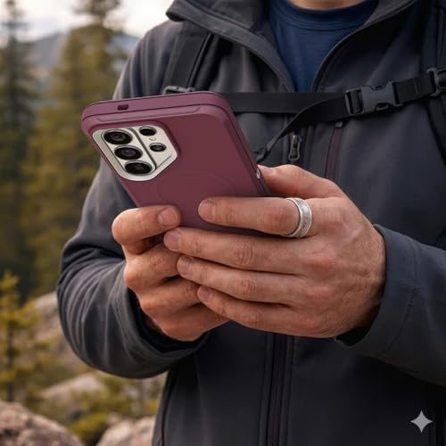 ENCASED for Samsung Galaxy S26 Ultra Case with Privacy Screen Protector, Ranger Series, Magnetic Heavy Duty Military Grade Protection (Purple, Gray) by ENCASED - Used condition - Image 3