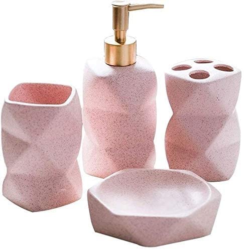 Lavages et salles de bains en céramique pour un matin doux et rose