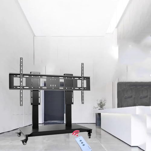Soporte móvil para TV con elevador eléctrico y ruedas miniatura 1