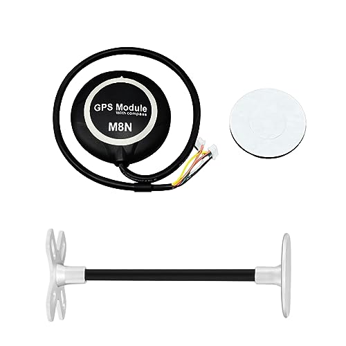 HAWK’S WORK M8N GPS Module with Bracket, High Positioning Accuracy for DIY Drone Multirotor RC Plane (Pixhawk Connector)