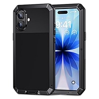 Lanhiem IPhone 12 Pro Max Metal Case, Heavy Duty Shockproof - View #3