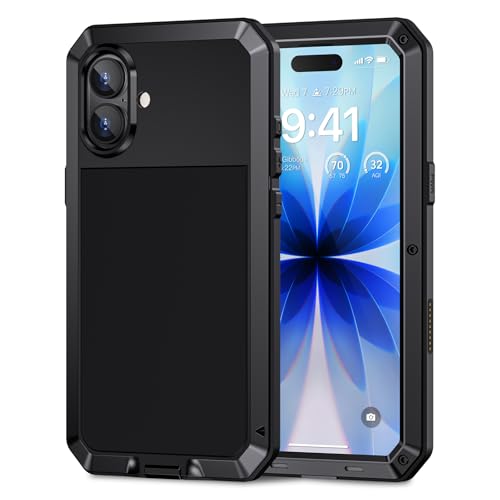 Lanhiem Cover Per iPhone 17 Robusto Antiurto,Metallo Custodia Antigraffio Antipolvere