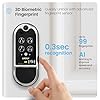 Lockly Vision Elite Video Smart Lock with Camera, Smart Wi-Fi Deadbolt for Front Door, PIN Genie® Keypad, Fingerprint Door Lock, Motion Sensor, App Remote Control, 2 Way Audio Doorbell, No Monthly Fee
